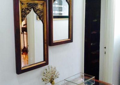 Mirrors converted from old Fujian door panels