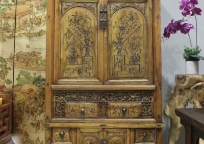 vintage furniture - carved cabinet