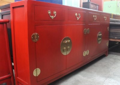 chinese red sideboard