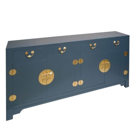 Chinese furniture deco blue sideboard