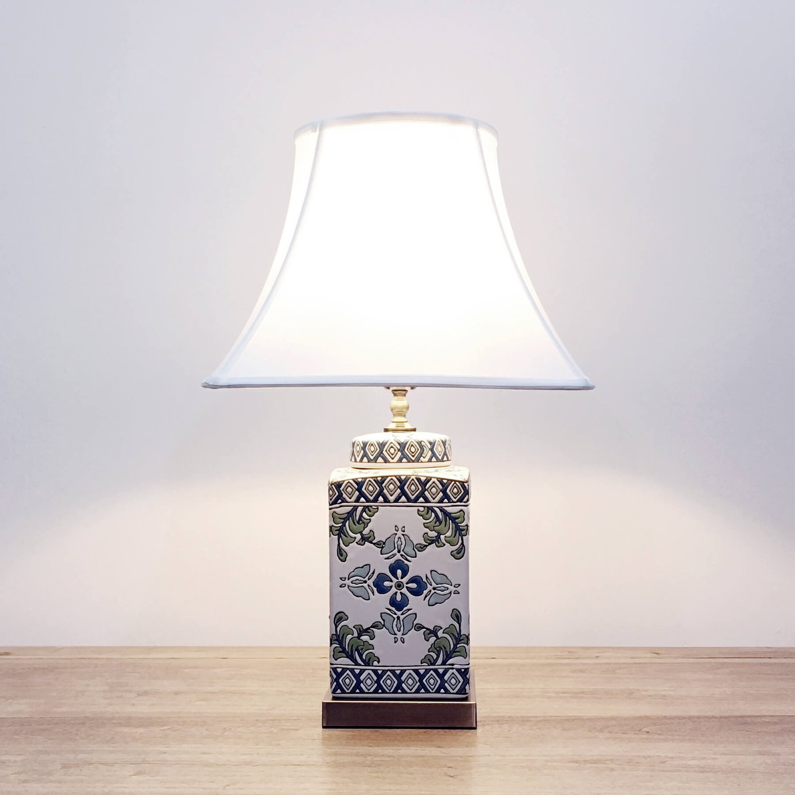 white square table lamp shades