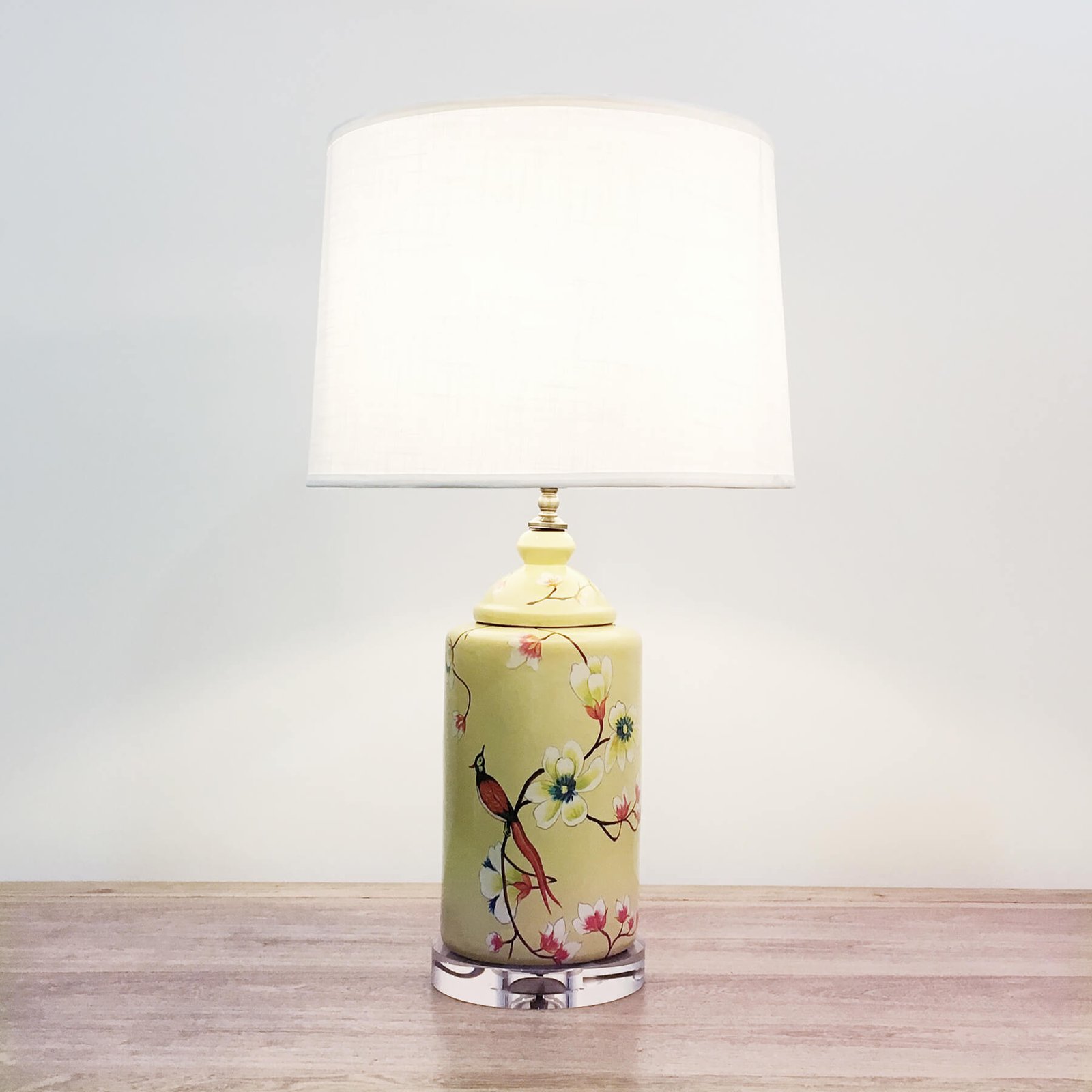 yellow ceramic table lamps