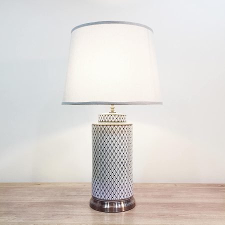 white lamp stand