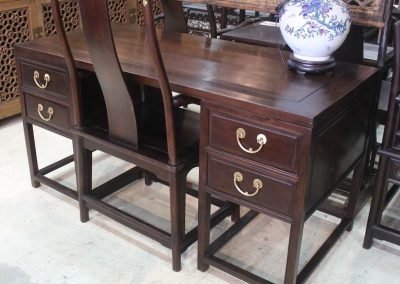 Jichimu Doctor's writing desk & chair, reproduction