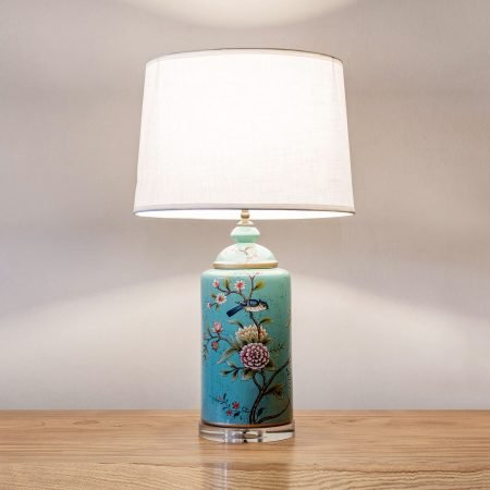 painted ceramic table lamps