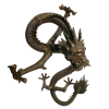 Brass dragon statue