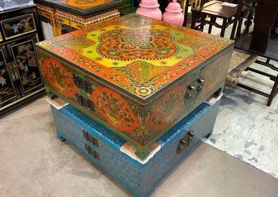 Tibetan-style handpainted coffee table