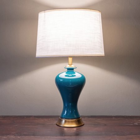 antique palm tree lamp