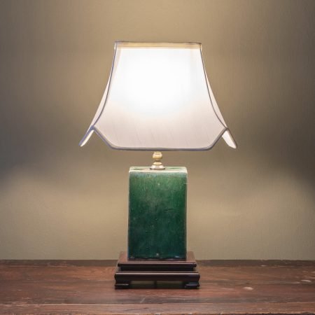 ceramic lamp green