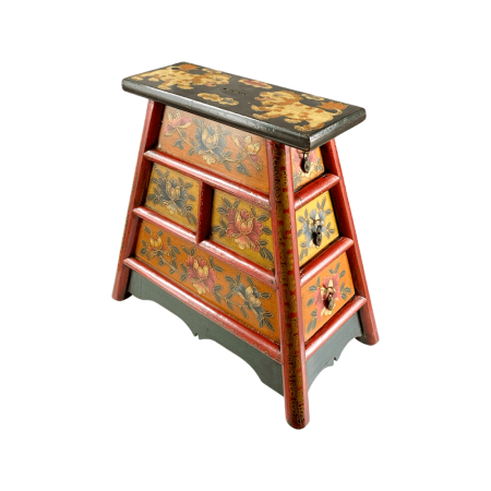 Tibetan-style hand-painted chinese barber stool