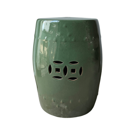 Ceramic garden drum stool