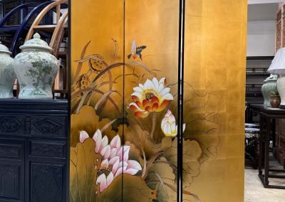 Chinese decor, handpainted room divider screens