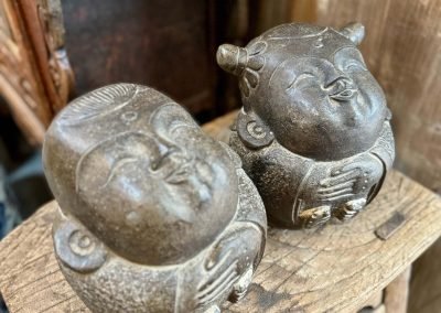 Oriental decor, stone babies