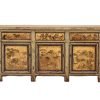 Chinese antique furniture, painted Shanxi long sideboard