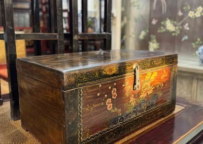 A chinese gansu vintage painted chest