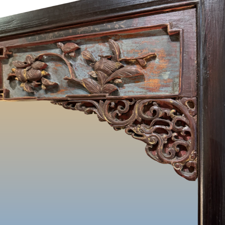 Mirror frame with Chinese antique carving